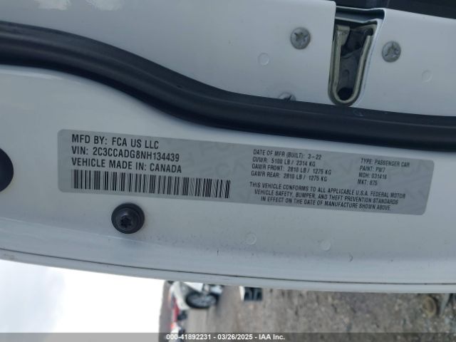 2022 CHRYSLER 300 2C3CCADG8NH134439 Photo 8