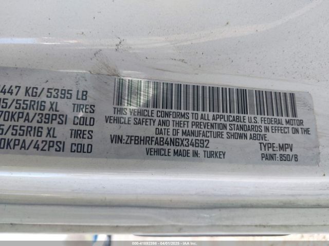 ZFBHRFAB4N6X34692 RAM Promaster City Cargo Van