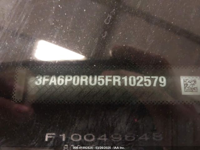 3FA6P0RU5FR102579 Ford Fusion Hybrid Titanium