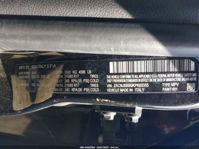 ZACNJBBB9KPK60355 Jeep Renegade Latitude 4x4