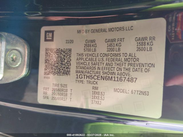 1GTH5CEN6M1167487 GMC Canyon 4wd  Elevation
