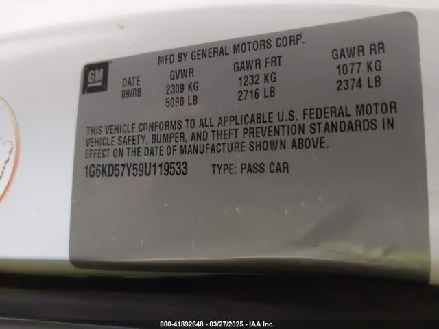 2009 CADILLAC DTS 1G6KD57Y59U119533 Photo 8