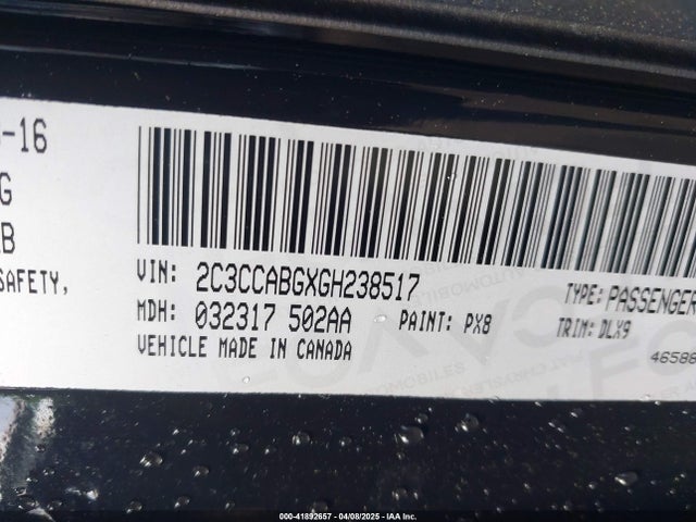 2C3CCABGXGH238517 Chrysler 300 300s