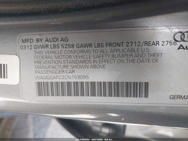 2012 AUDI A6 WAUGGAFC2CN153095 Photo 8