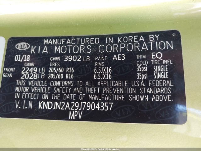KNDJN2A29J7904357 KIA Soul