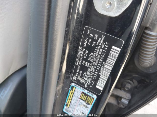 5XXG14J26MG027467 KIA K5 LXS