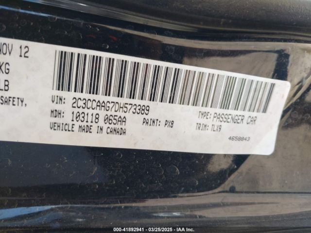 2013 CHRYSLER 300 2C3CCAAG7DH573389 Photo 8