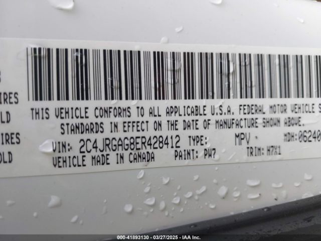 2C4JRGAG8ER428412 RAM Cargo Tradesman