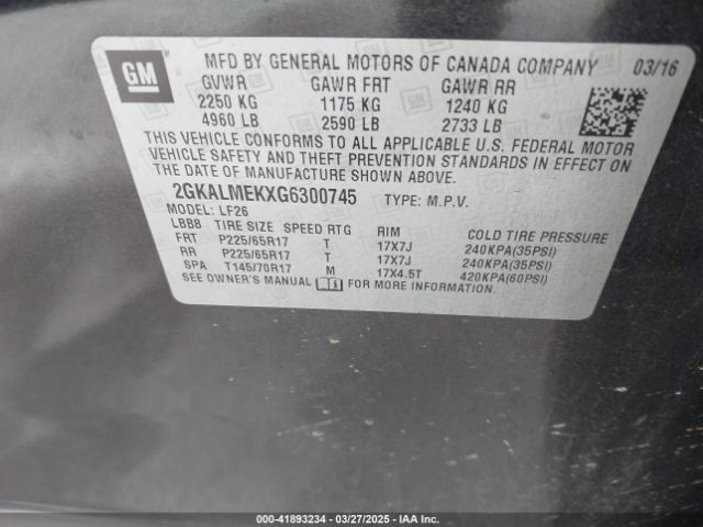 2GKALMEKXG6300745 GMC Terrain Sle-1