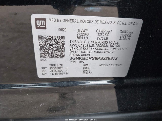 3GNKBDRS8PS229972 Chevrolet Blazer Fwd 3lt