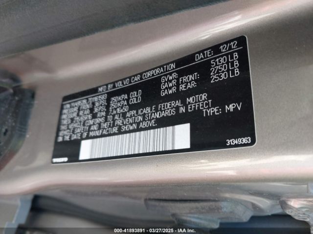 2013 VOLVO XC70 YV4952BL7D1161583 Photo 8