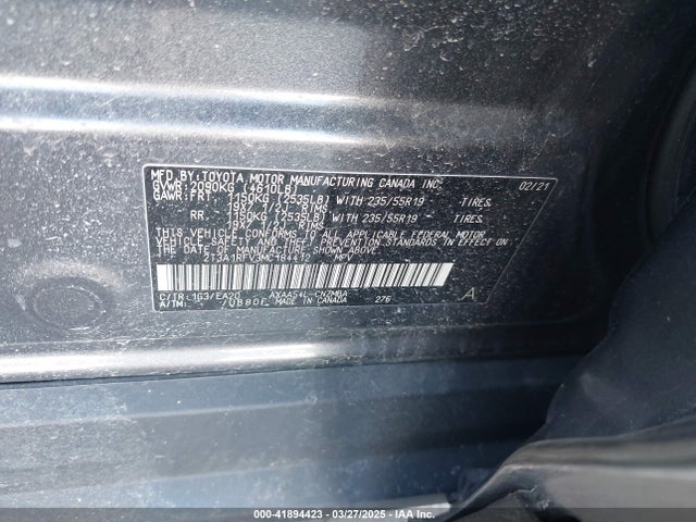 Toyota Rav4 Xle Premium 2021 2T3A1RFV3MC184412 Image 9