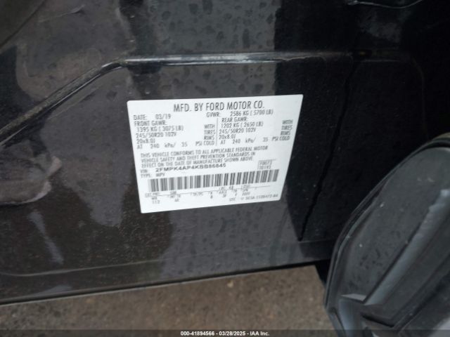 2FMPK4AP4KBB86845 Ford EDGE ST