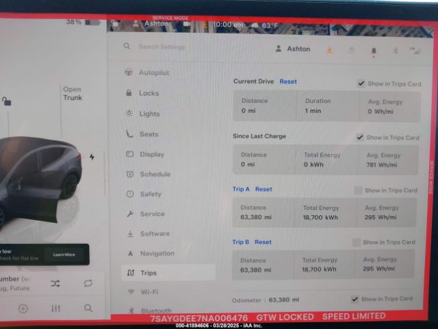7SAYGDEE7NA006476 Tesla Model Y Long Range Dual Motor All-wheel Drive