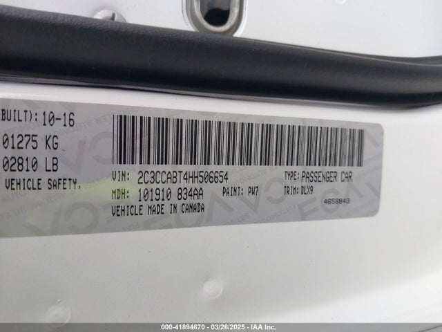 Chrysler 300 2017 2C3CCABT4HH506654 Image 9