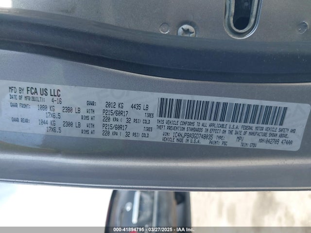 1C4NJPBA3GD748035 Jeep Patriot