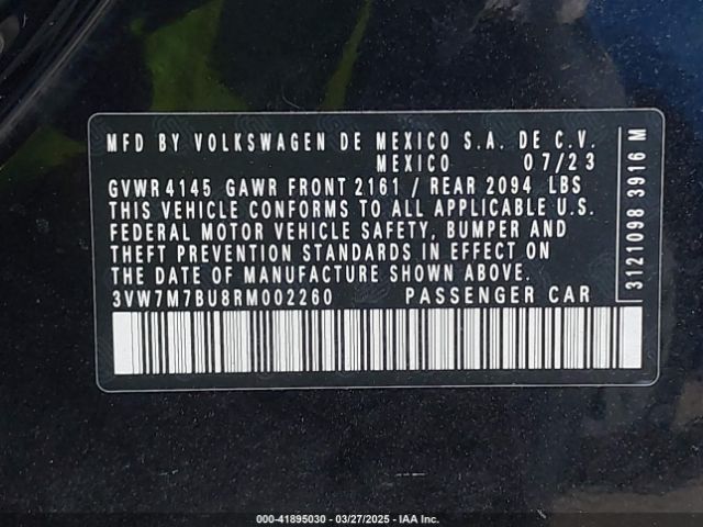 2024 VOLKSWAGEN JETTA 3VW7M7BU8RM002260 Photo 8