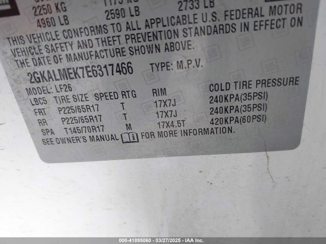 2GKALMEK7E6317466 GMC Terrain Sle-1