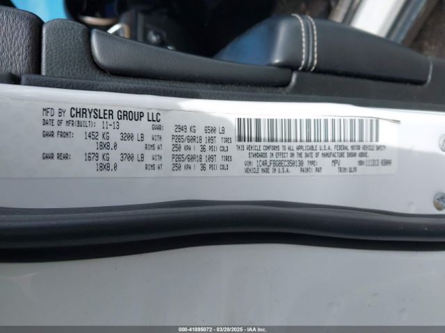 1C4RJFBG8EC350130 Jeep Grand Cherokee Limited