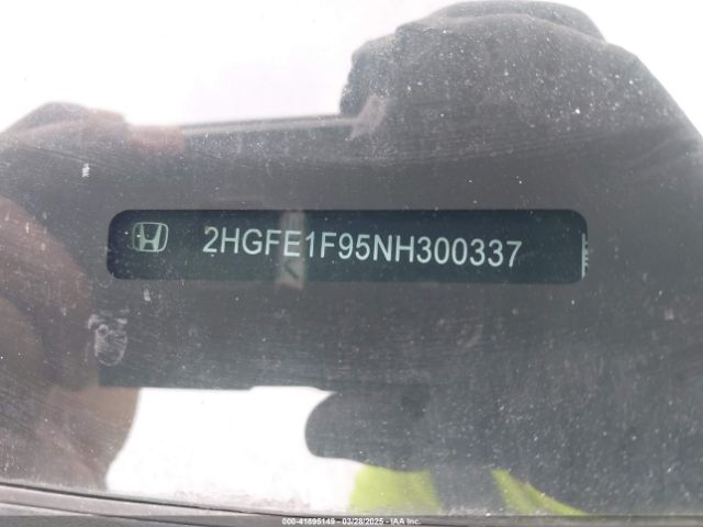 2HGFE1F95NH300337 Honda Civic Touring