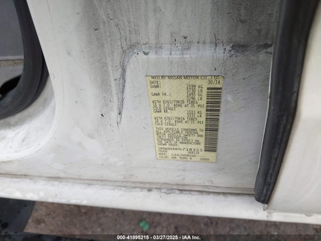 1N6AD0ER8FN718355 Nissan Frontier Sv