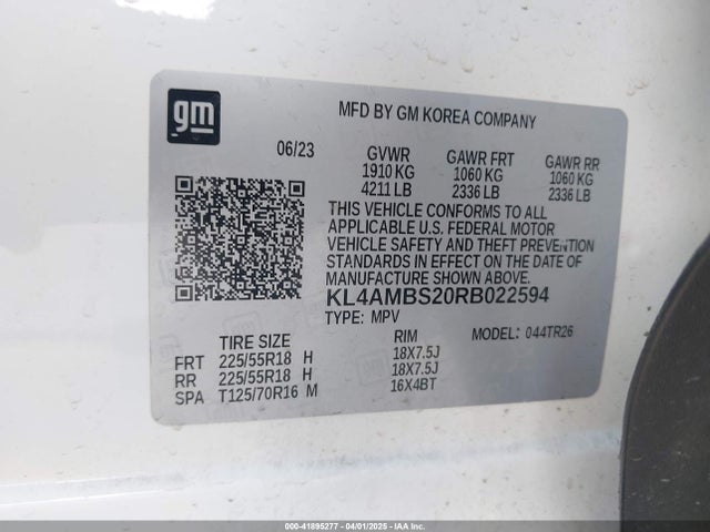 KL4AMBS20RB022594 Buick Encore Gx Preferred Fwd