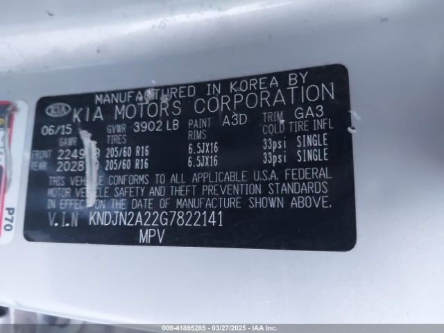 KNDJN2A22G7822141 KIA Soul