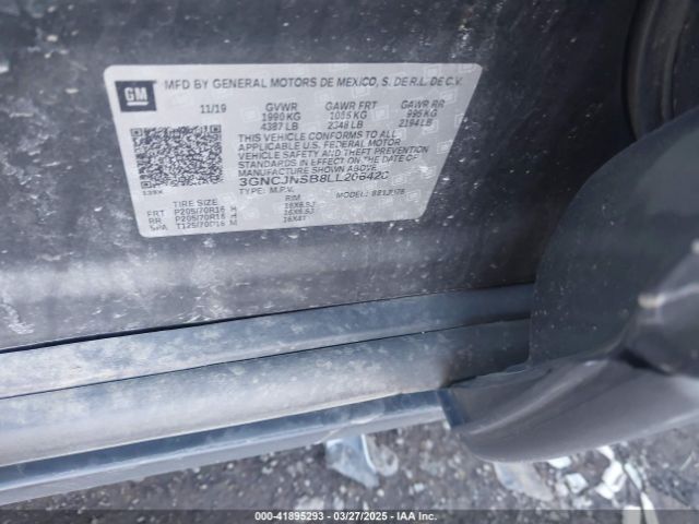 3GNCJNSB8LL206428 Chevrolet Trax Awd Ls