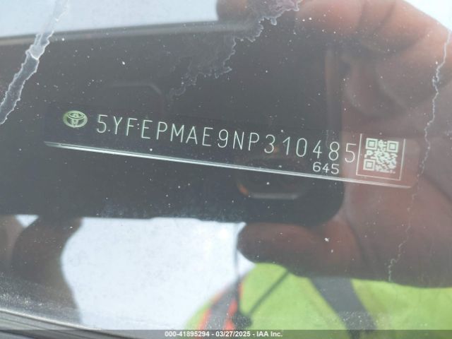 5YFEPMAE9NP310485 Toyota COROLLA LE