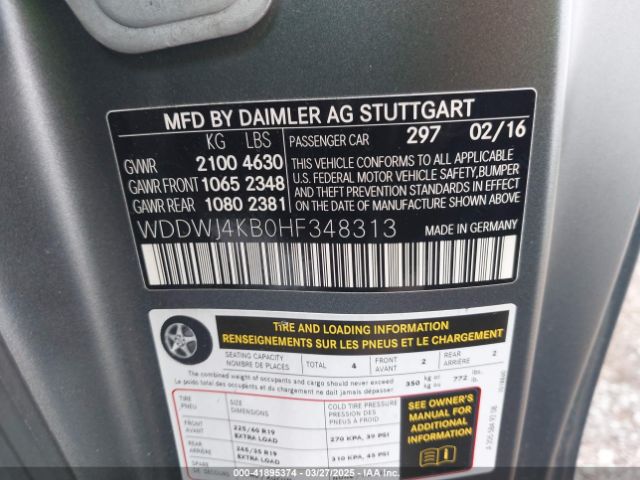 WDDWJ4KB0HF348313 Mercedes-Benz C 300 4matic