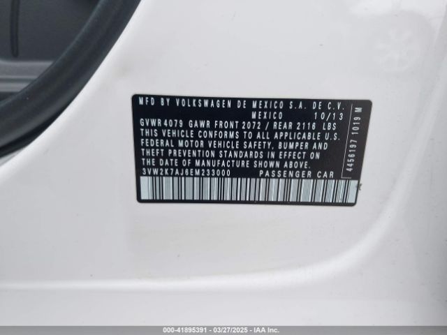 3VW2K7AJ6EM233000 Volkswagen Jetta