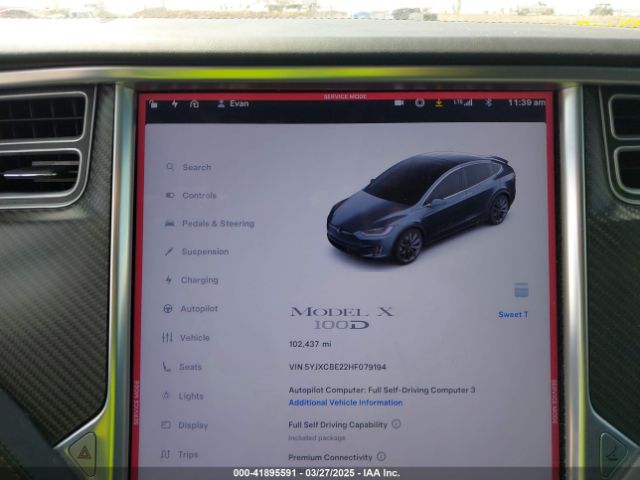 5YJXCBE22HF079194 Tesla Model X 100d/75d/90d
