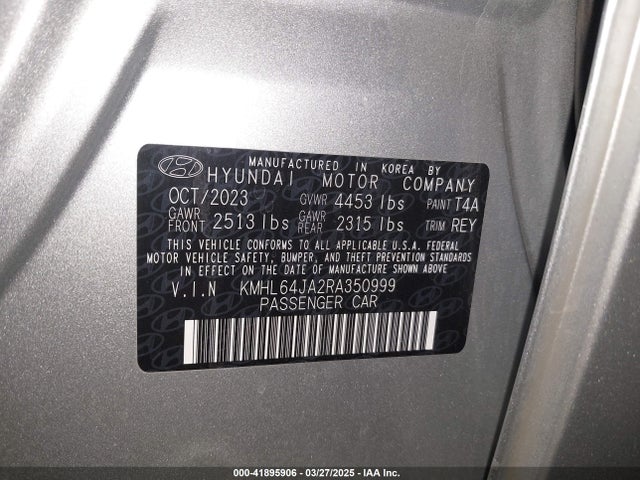 KMHL64JA2RA350999 Hyundai SONATA SEL