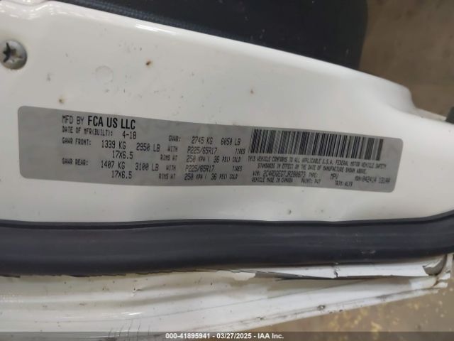 2C4RDGEG7JR280873 Dodge Grand Caravan Gt