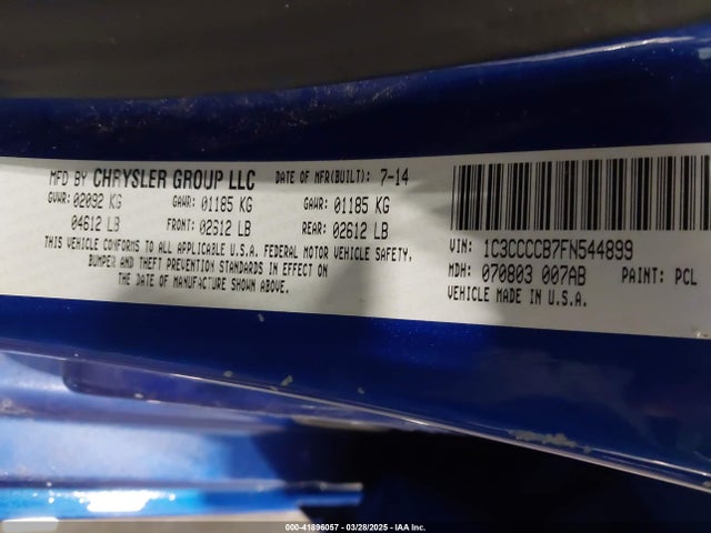 1C3CCCCB7FN544899 Chrysler 200 C