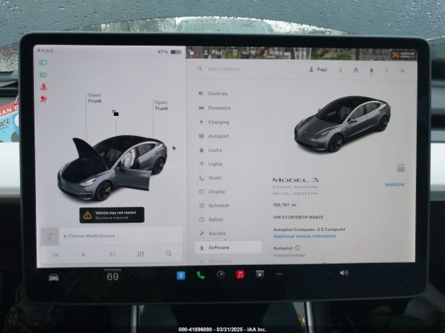 5YJ3E1EB1JF149423 Tesla Model 3 Long Range/performance