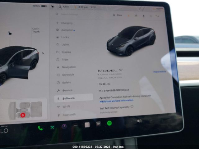 5YJYGDEE6MF209034 Tesla Model Y Long Range Dual Motor All-wheel Drive