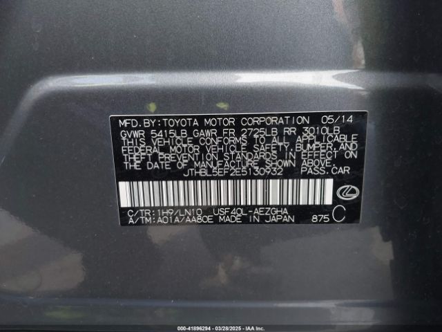 JTHBL5EF2E5130932 Lexus LS 460