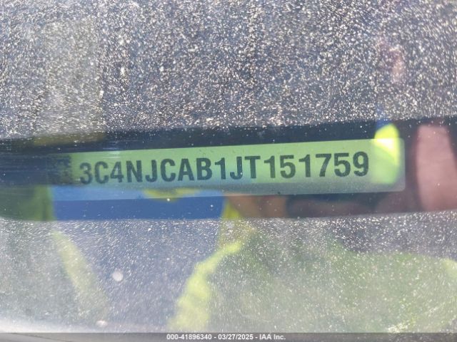 3C4NJCAB1JT151759 Jeep Compass Sport Fwd