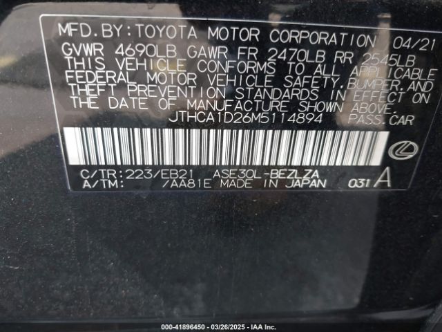 JTHCA1D26M5114894 Lexus IS 300