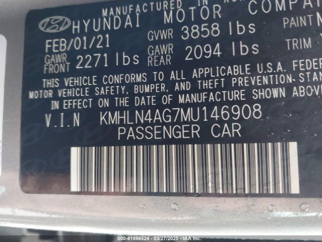 2021 HYUNDAI ELANTRA KMHLN4AG7MU146908 Photo 8