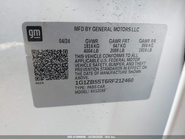 Chevrolet lfv 2024 1G1ZB5ST6RF212460 Image 9