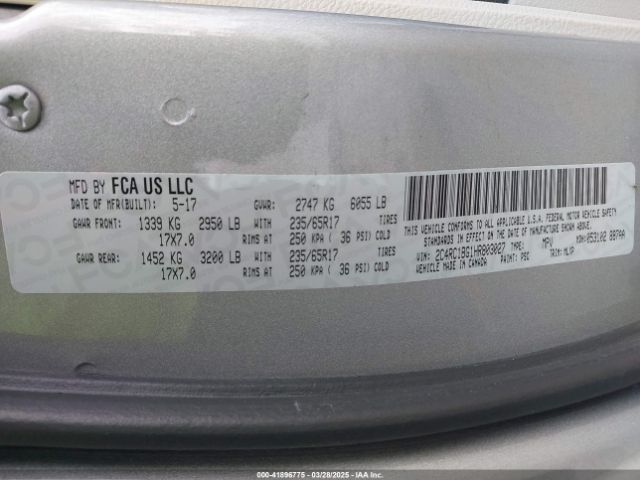 2017 CHRYSLER PACIFICA 2C4RC1BG1HR803027 Photo 8