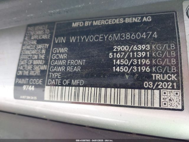 W1YV0CEY6M3860474 Mercedes-Benz Metris