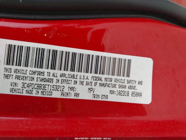 3C4PDCBB3ET153212 Dodge Journey Sxt