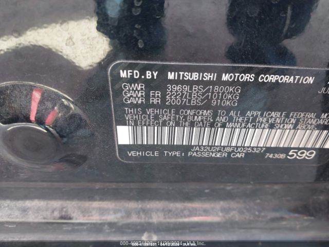 2015 MITSUBISHI LANCER JA32U2FU8FU025327 Photo 8