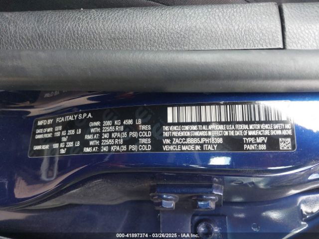 ZACCJBBB5JPH18398 Jeep Renegade Latitude 4x4