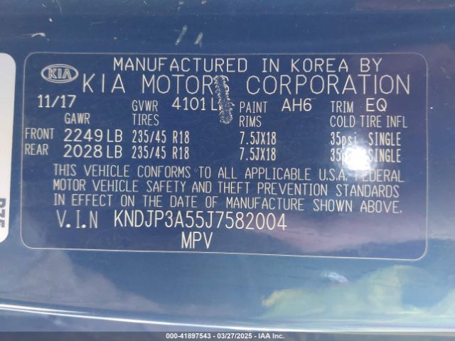 KNDJP3A55J7582004 KIA SOUL +