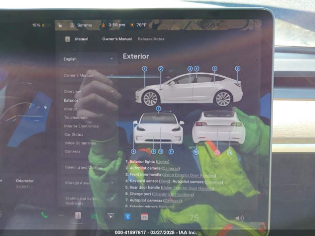 5YJ3E1EB5JF180030 Tesla Model 3 Long Range/performance