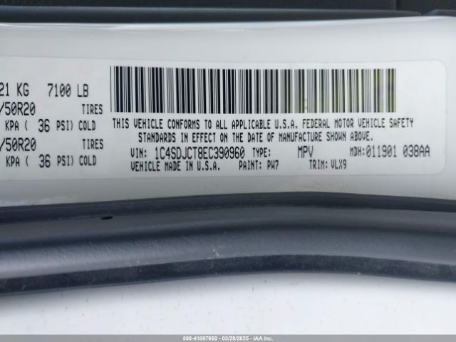 1C4SDJCT8EC390960 Dodge Durango R/t